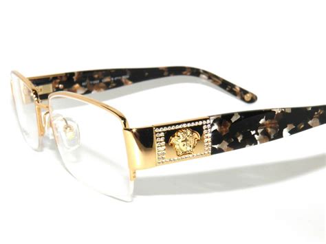 versace clear and gold frames|versace gold frame eyeglasses.